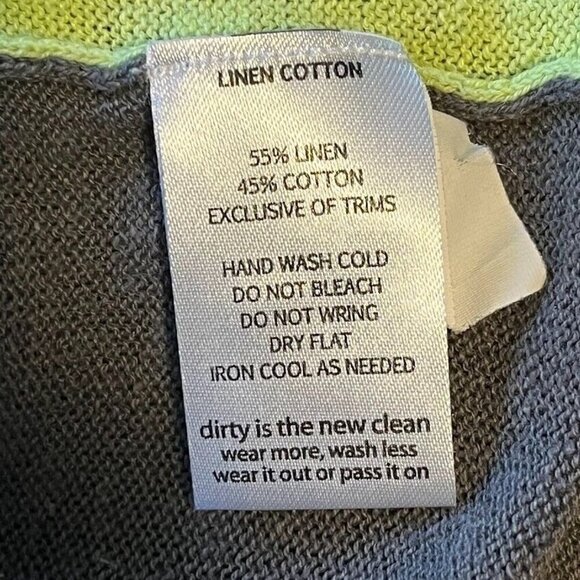 Horny Toad Color Block Pullover Sweater Lightweight Academia Boho Bold Sheer L - Picture 5 of 5